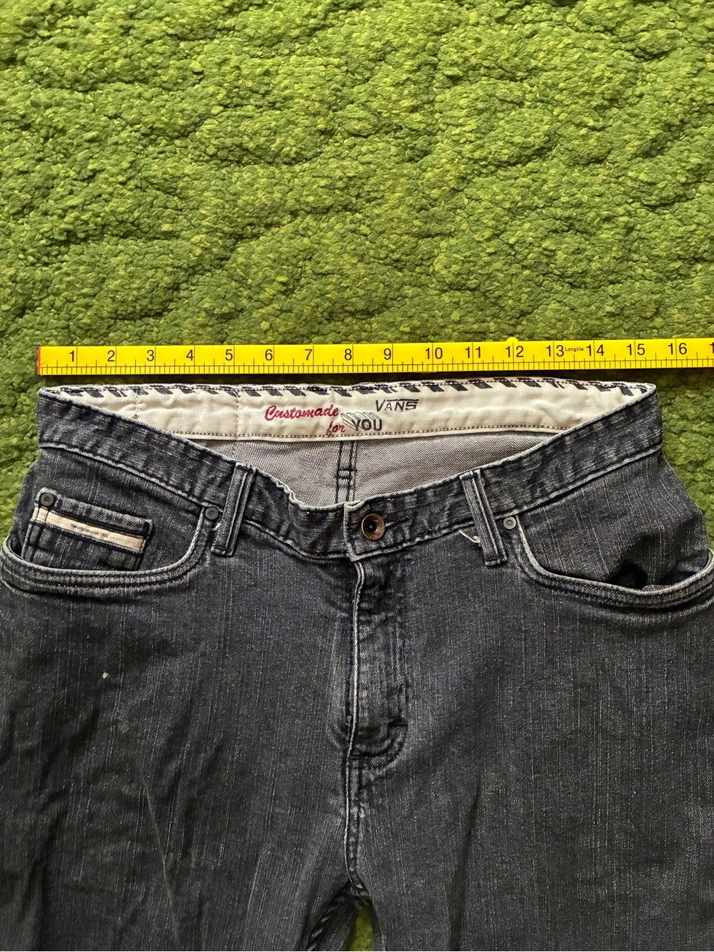 Thrashed Vans Black Slim Straight Jeans - Picture 9 of 9